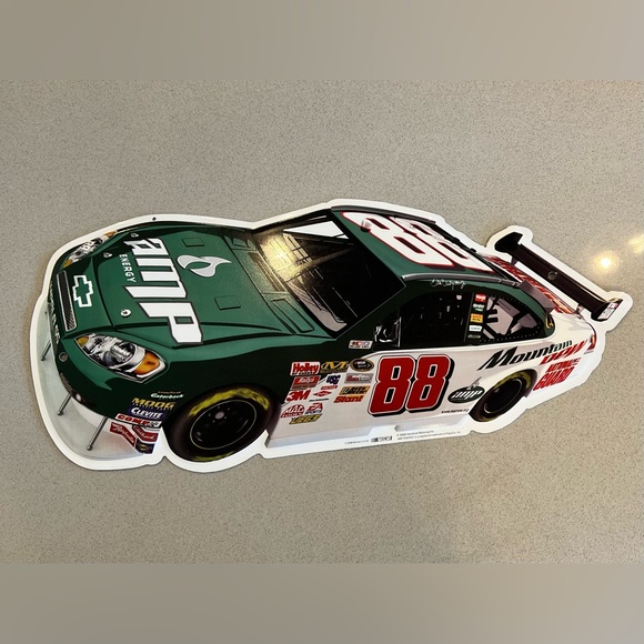 Dale Earnhardt Jr Metal race car #88 Sign 2008 Winners Circle NASCAR 21" Green - Picture 2 of 7